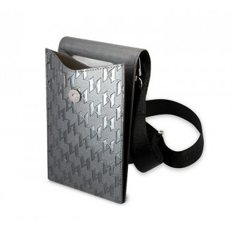 Karl Lagerfeld Ikonik Karl Monogram Phone Bag Black