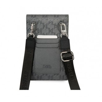 Karl Lagerfeld Ikonik Karl Monogram Phone Bag Black