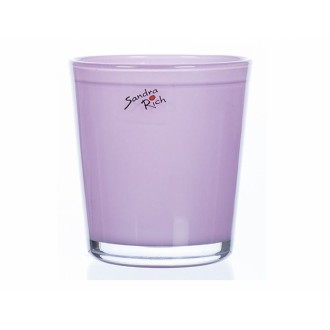 Obal na květník ORCHID sklo růžový d12,5x13,5cm MOM 6ks
