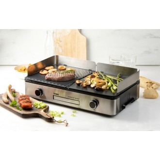 Plochý barbecue gril - nerez - DOMO DO9259G