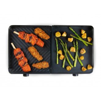 Plochý barbecue gril - nerez - DOMO DO9259G