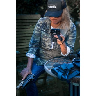 Tactical Camo Troop Drag Strap Kryt pro Apple iPhone 11 Black