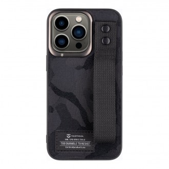 Tactical Camo Troop Drag Strap Kryt pro Apple iPhone 13 Pro Black
