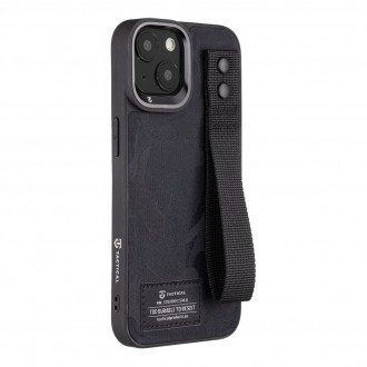 Tactical Camo Troop Drag Strap Kryt pro Apple iPhone 14 Black