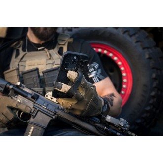 Tactical Camo Troop Drag Strap Kryt pro Apple iPhone 14 Pro Max Black