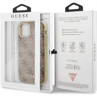 Guess Charms Hard Case 4G Brown pro iPhone XR