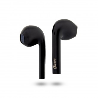 Guess True Wireless Script Logo BT5.3 6H Stereo Earphones Black