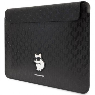 Karl Lagerfeld Saffiano Monogram Choupette Computer Sleeve 14" Black