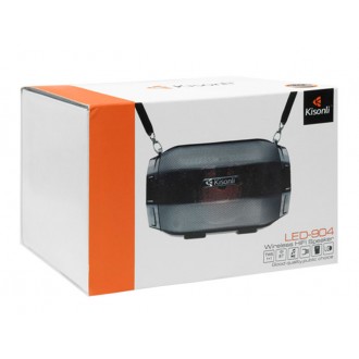 DeTech Bluetooth Reproduktor Kisonli LED-904 - zlatý