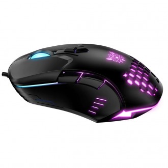 DeTech Herní myš Onikuma CW902, optická, 7D, RGB, černá