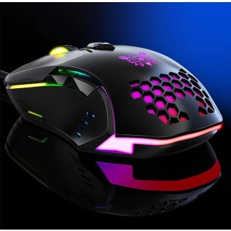 DeTech Herní myš Onikuma CW902, optická, 7D, RGB, černá