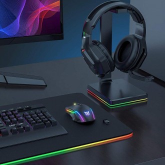 DeTech Herní myš Onikuma CW905, Wireless, RGB, 7D, černá