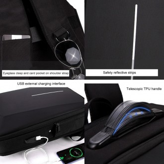 DeTech Batoh pro notebook Power Backpack BP-25, 15.6", černá