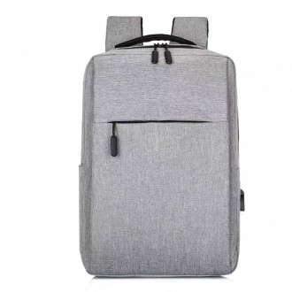 DeTech Batoh pro notebook Power Backpack BP-02, 15.6", šedá