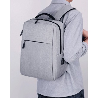 DeTech Batoh pro notebook Power Backpack BP-02, 15.6", šedá
