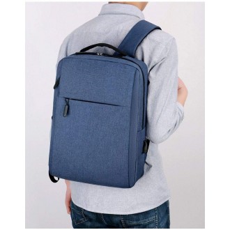DeTech Batoh pro notebook Power Backpack BP-02, 15.6", modrá