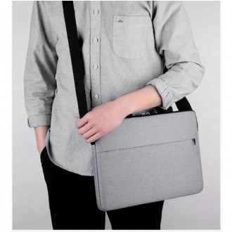 DeTech Brašna pro notebook Future Bag LP-09, 15.6", šedá