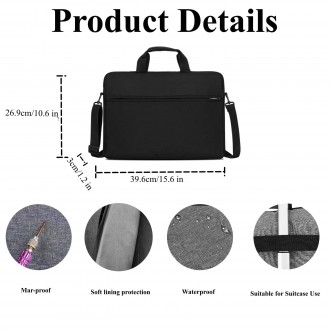 DeTech Brašna pro notebook Future Bag LP-09, 15.6", černá