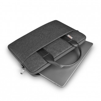 DeTech Brašna pro notebook WiWu X39, 15.6", šedá