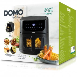 Horkovzdušná fritéza 6 l s průzorem - DOMO DO540FR