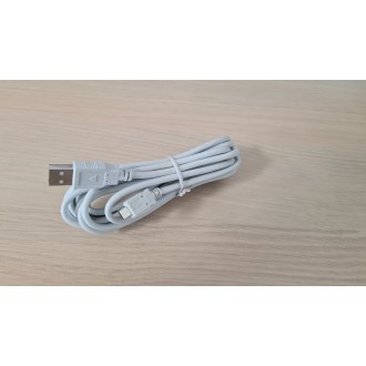 Kabel USB na micro USB 3m, bílá