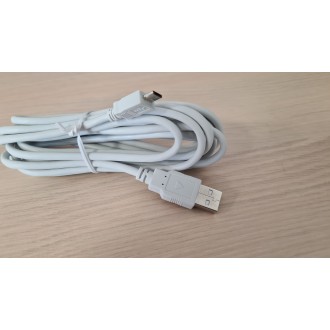 Kabel USB na micro USB 3m, bílá