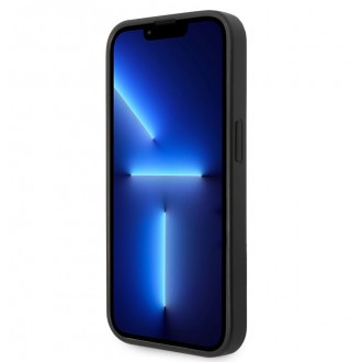 Guess PU 4G Metal Logo Zadní Kryt pro iPhone 15 Pro Šedý