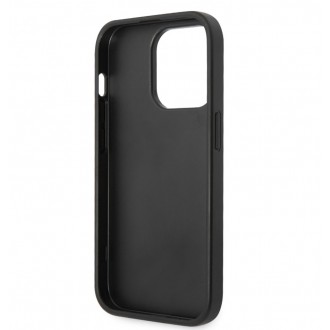 Guess PU 4G Metal Logo Zadní Kryt pro iPhone 15 Pro Šedý