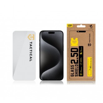 GUESS Tactical Glass Shield 2.5D sklo pro Apple iPhone 15 Pro Max Clear