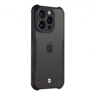 GUESS Tactical Quantum Stealth Kryt pro Apple iPhone 15 Pro Clear/Černý
