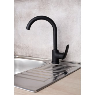 Dřezová baterie S-Line Pro s otočným ramínkem černá SIKOBSLPRO280C