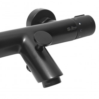 Vanová baterie S-Line Pro bez sprchového setu 150 mm černá SIKOBSLPRO222TC