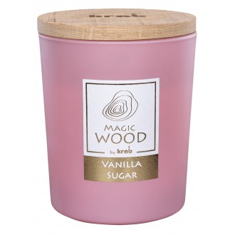 Svíčka sklo - MAGIC WOOD 300 g - Vanilla Sugar (cena bez slev)