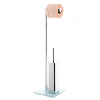 Wc štětka Optima Glass chrom/bílá GLASDRZSTETB