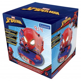 Dětský budík Spider-Man s rádiem a projektorem
