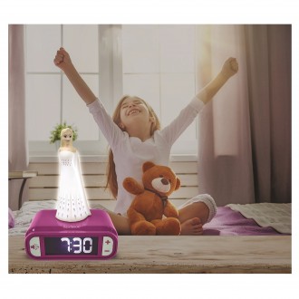 Dětský budík Disney Frozen Elsa s nočním osvětlením