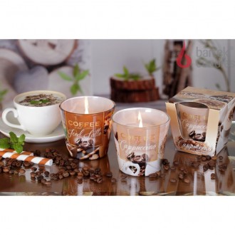 BARTEK CANDLES svíčka ve skle Coffee and Spices - Cappucino 115 g