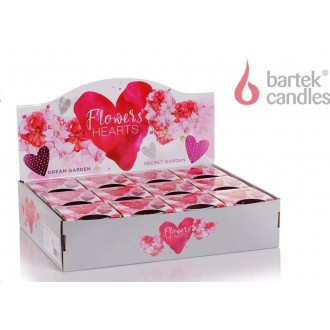 Bartek Candles Flowers" Hearts - Secret Garden 115g