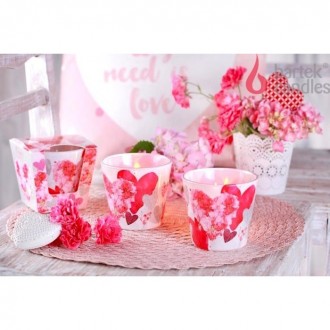 Bartek Candles Flowers" Hearts - Secret Garden 115g