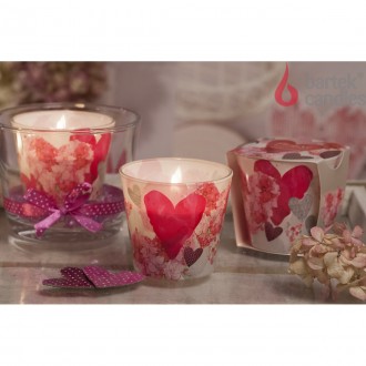 Bartek Candles Flowers" Hearts - Secret Garden 115g
