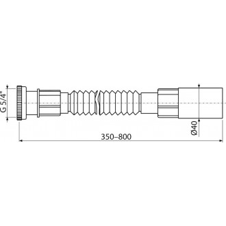Alca Flexi připojení 5/4"×40 kov A74