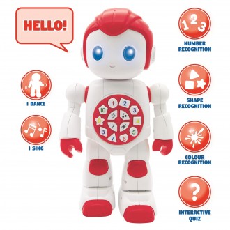 Mluvící robot Powerman First se světelnými efekty
