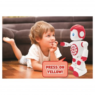 Mluvící robot Powerman First se světelnými efekty