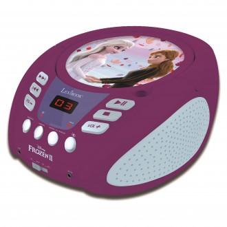 Přenosný Bluetooth CD přehrávač Disney Frozen se světelnými efekty