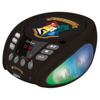 Přenosný Bluetooth CD přehrávač Harry Potter se světelnými efekty