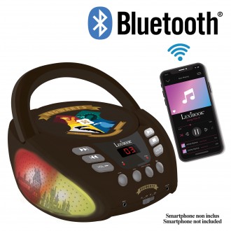 Přenosný Bluetooth CD přehrávač Harry Potter se světelnými efekty