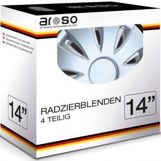 Ozdobné kryty kol / poklice 14 palců - Aura - sada 4ks