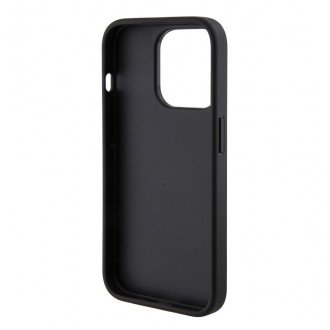 Guess PU Grip Stand G Cube Zadní Kryt pro iPhone 15, hnědá