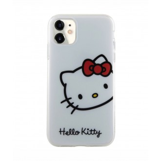 Hello Kitty IML Head Logo Zadní Kryt pro iPhone 11, bílá