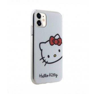 Hello Kitty IML Head Logo Zadní Kryt pro iPhone 11, bílá